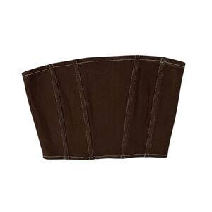 Edit by Nine Brown Corset Top‎